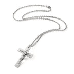 Collier Rustfrit stål Kryds 50 cm