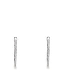 Click kreoler 750/18K hvidguld Diamant 0.185 ct, 50 Sten , w-si