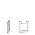 Click kreoler 750/18K hvidguld Diamant 0.16 ct, w-si