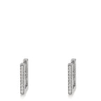 Click kreoler 750/18K hvidguld Diamant 0.16 ct, w-si