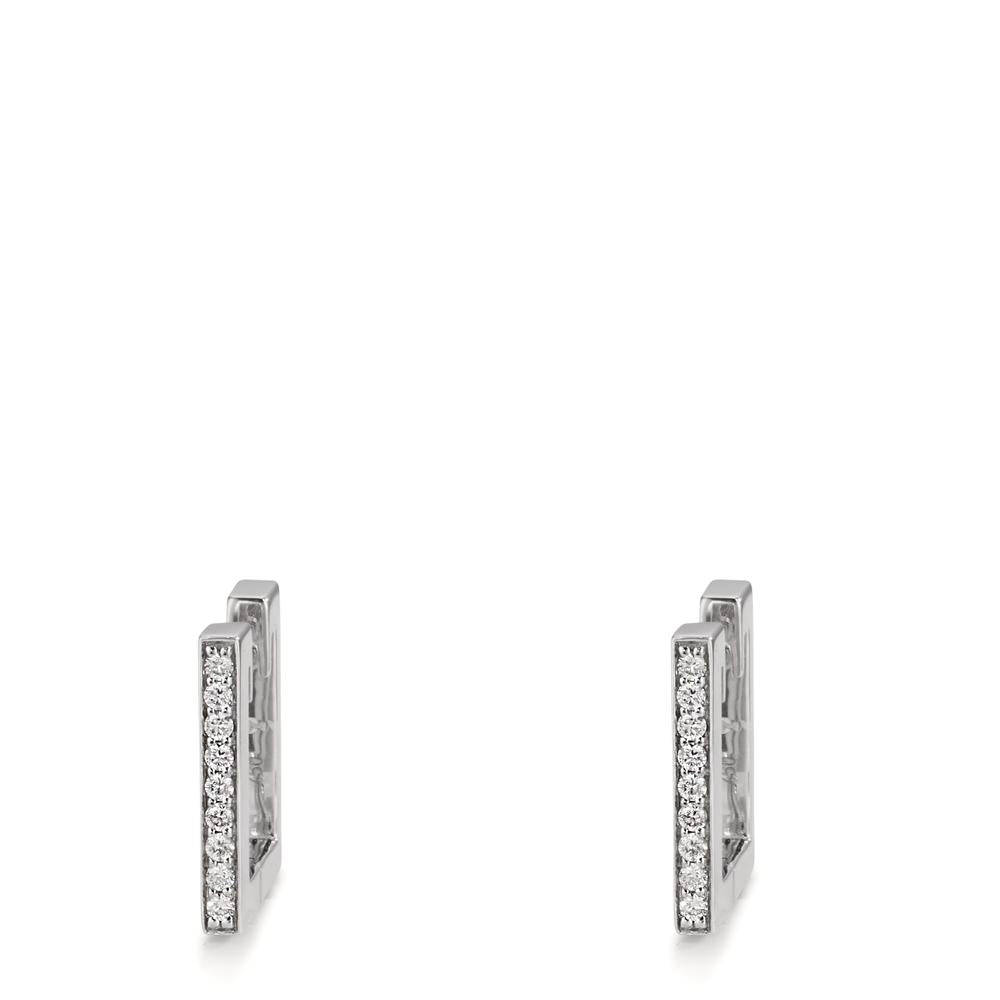 Click kreoler 750/18K hvidguld Diamant 0.16 ct, w-si