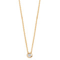 Collier 750/18K guld Diamant 0.03 ct, w-si 42-45 cm