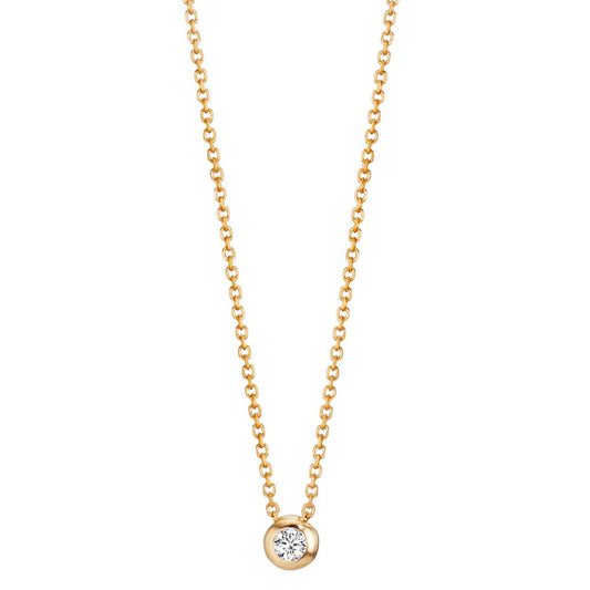 Collier 750/18K guld Diamant 0.03 ct, w-si 42-45 cm