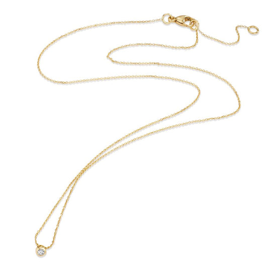 Collier 750/18K guld Diamant 0.03 ct, w-si 42-45 cm