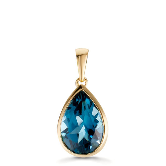 Vedhæng 750/18K guld London Blue Topaz