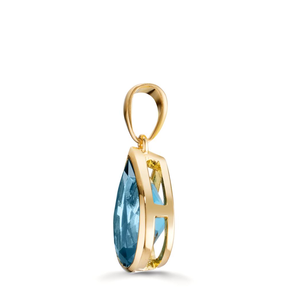 Vedhæng 750/18K guld London Blue Topaz