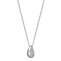 Collier Sølv Zirconia rhodineret 40-45 cm