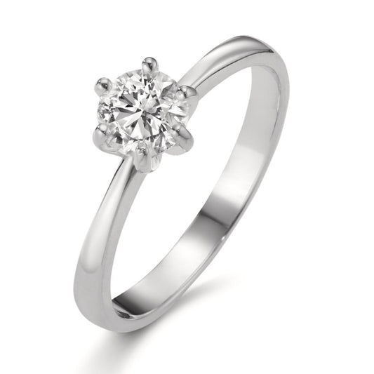 Solitaire ring 750/18K hvidguld Diamond Lab dyrket 0.50 ct, w-si
