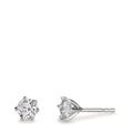 Ørestikker 750/18K hvidguld Diamond Lab dyrket 1 ct, 2 Sten , w-si Ø5.5 mm