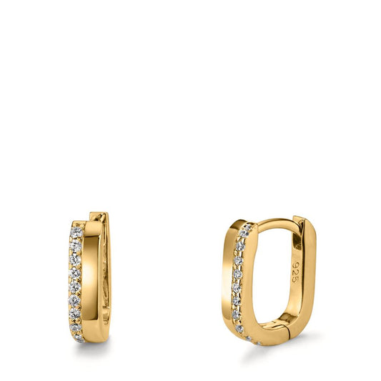 Click kreoler Sølv Zirconia 20 Sten gul forgyldt