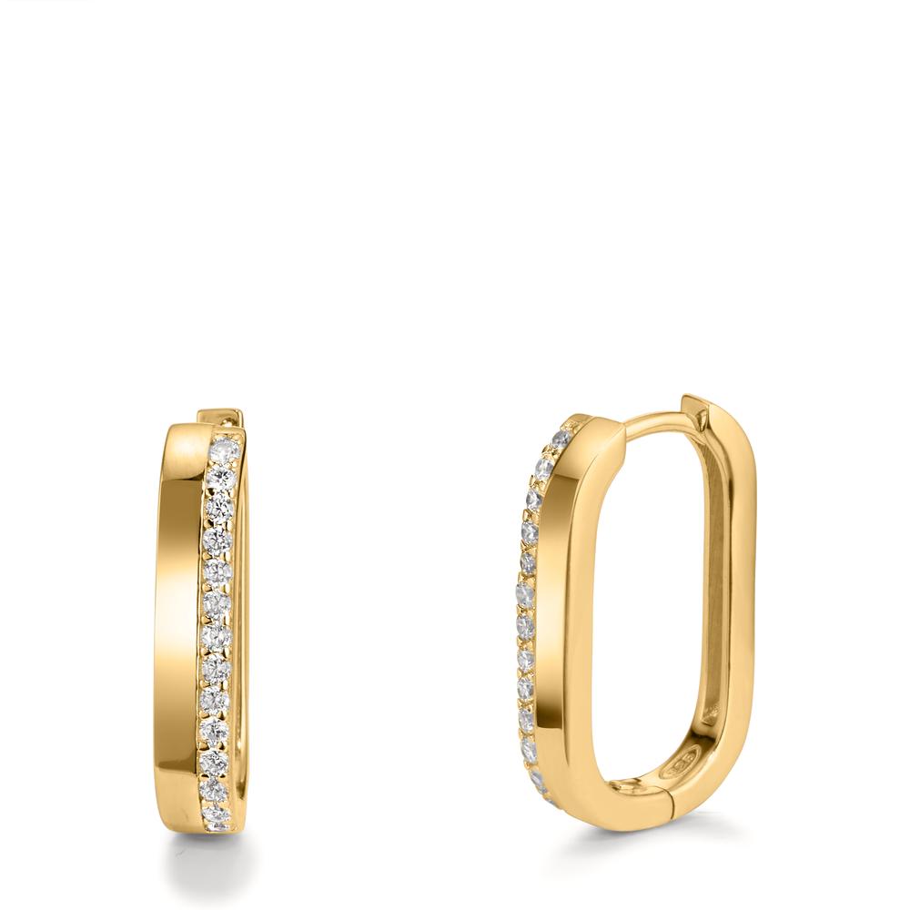 Click kreoler Sølv Zirconia 28 Sten gul forgyldt