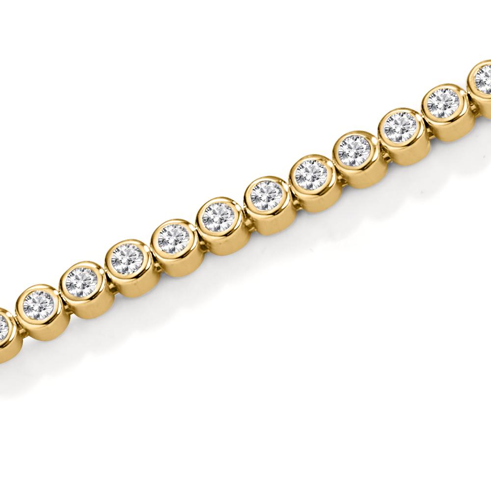 Armbånd Sølv Zirconia forgyldt