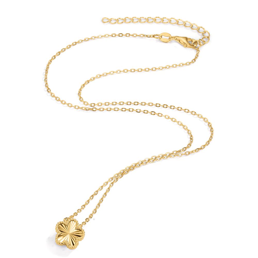 Collier Sølv gul forgyldt Blomst 40-45 cm