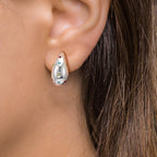 Øreringe Sølv Zirconia farverig , 24 Sten