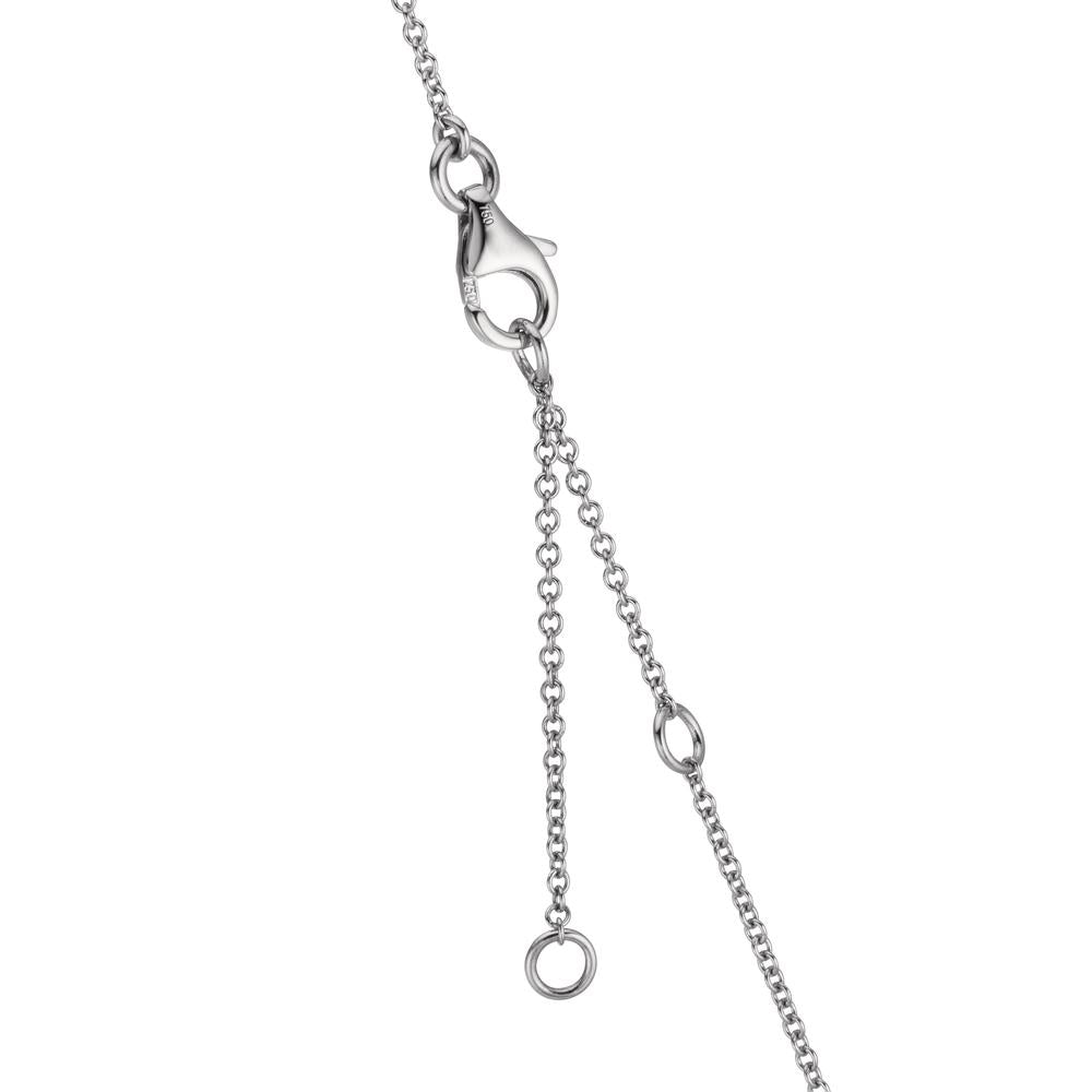 Collier 750/18K hvidguld Topas 1.31 ct, 12 Sten, London Blue Topaz 0.41 ct, 3 Sten, Kvarts 0.06 ct, 2 Sten, Rosenkvarts 0.19 ct, 4 Sten 40-45 cm