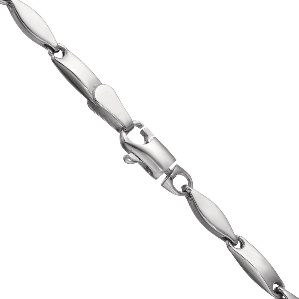 Collier 750/18K hvidguld 45 cm