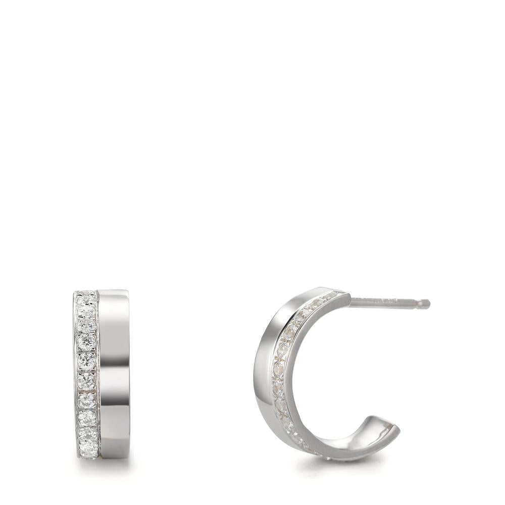Kreoler Sølv Zirconia rhodineret