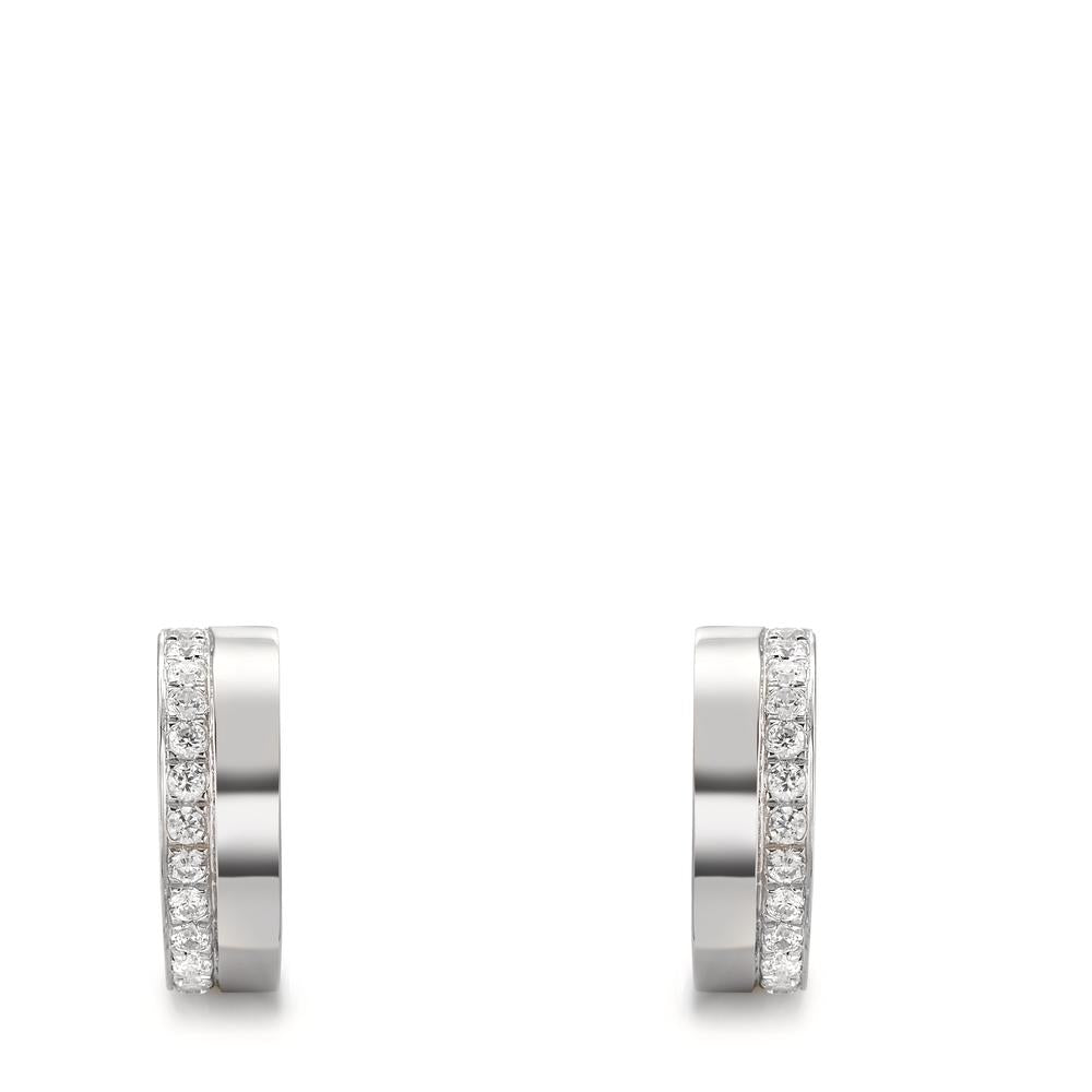 Kreoler Sølv Zirconia rhodineret
