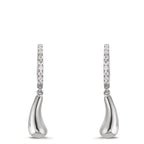 Click kreoler Sølv Zirconia 18 Sten rhodineret