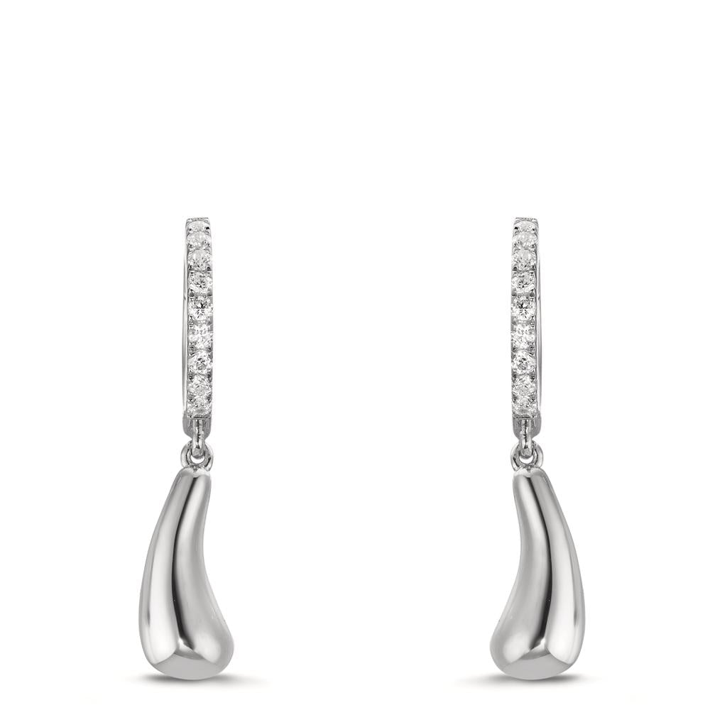Click kreoler Sølv Zirconia 18 Sten rhodineret