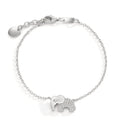 Armbånd Sølv Zirconia rhodineret Elefant