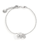 Armbånd Sølv Zirconia rhodineret Elefant