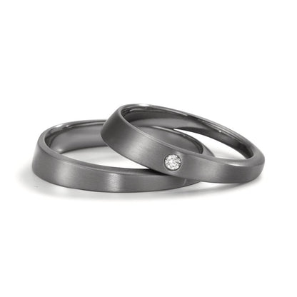 Partnerringe 999 tantal Diamant 0.03 ct, w-si
