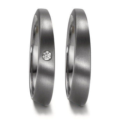 Partnerringe 999 tantal Diamant 0.03 ct, w-si