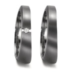 Partnerringe 999 tantal Diamant 0.03 ct, w-si