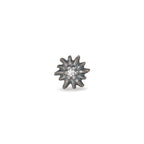 Ørestik 1 stk Sølv Zirconia patineret Edelweiss Ø7 mm