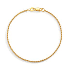 Armbånd Sølv gul forgyldt Ø1.4 mm
