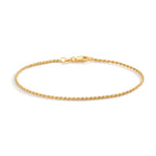 Armbånd Sølv gul forgyldt Ø1.4 mm