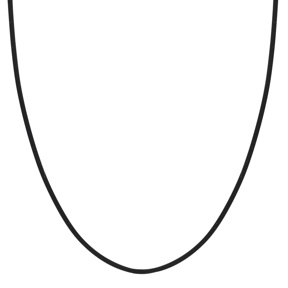 Halskæde Silikone, Rustfrit stål 45 cm