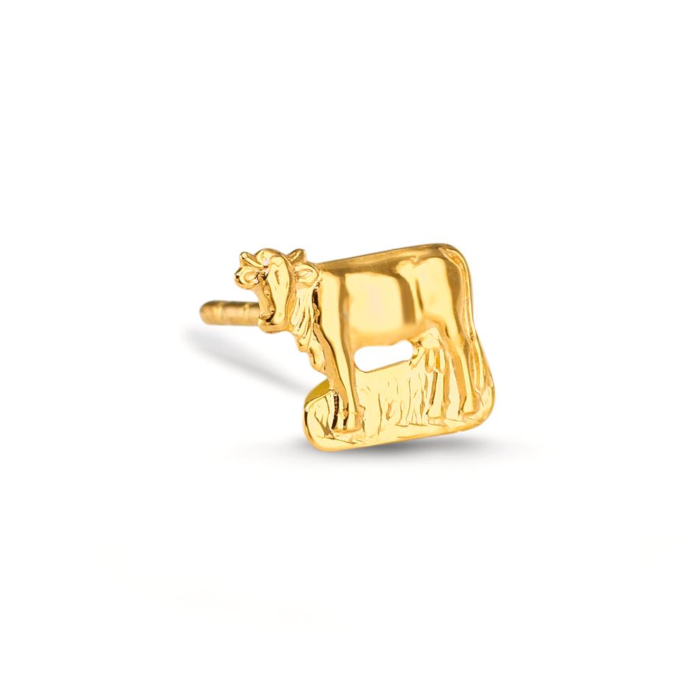 Ørestik 1 stk 750/18K guld Ko