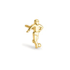 Ørestik 1 stk 375/9K guld Fodbold