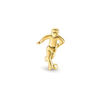 Ørestik 1 stk 375/9K guld Fodbold