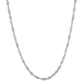 Collier Sølv rhodineret 45 cm