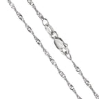 Collier Sølv rhodineret 45 cm