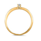Solitaire ring 750/18K guld Diamant 0.03 ct, w-si