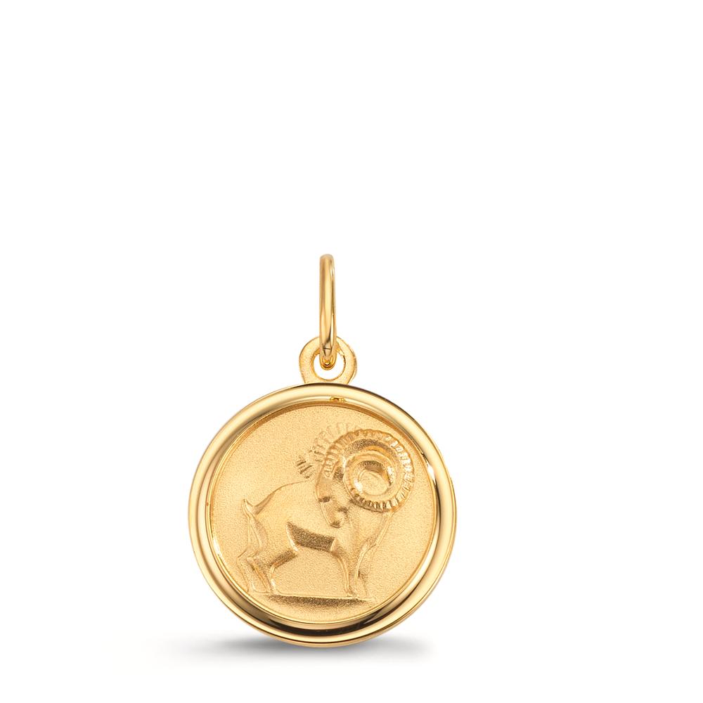 Graveringsvedhæng 375/9K guld Ø12 mm