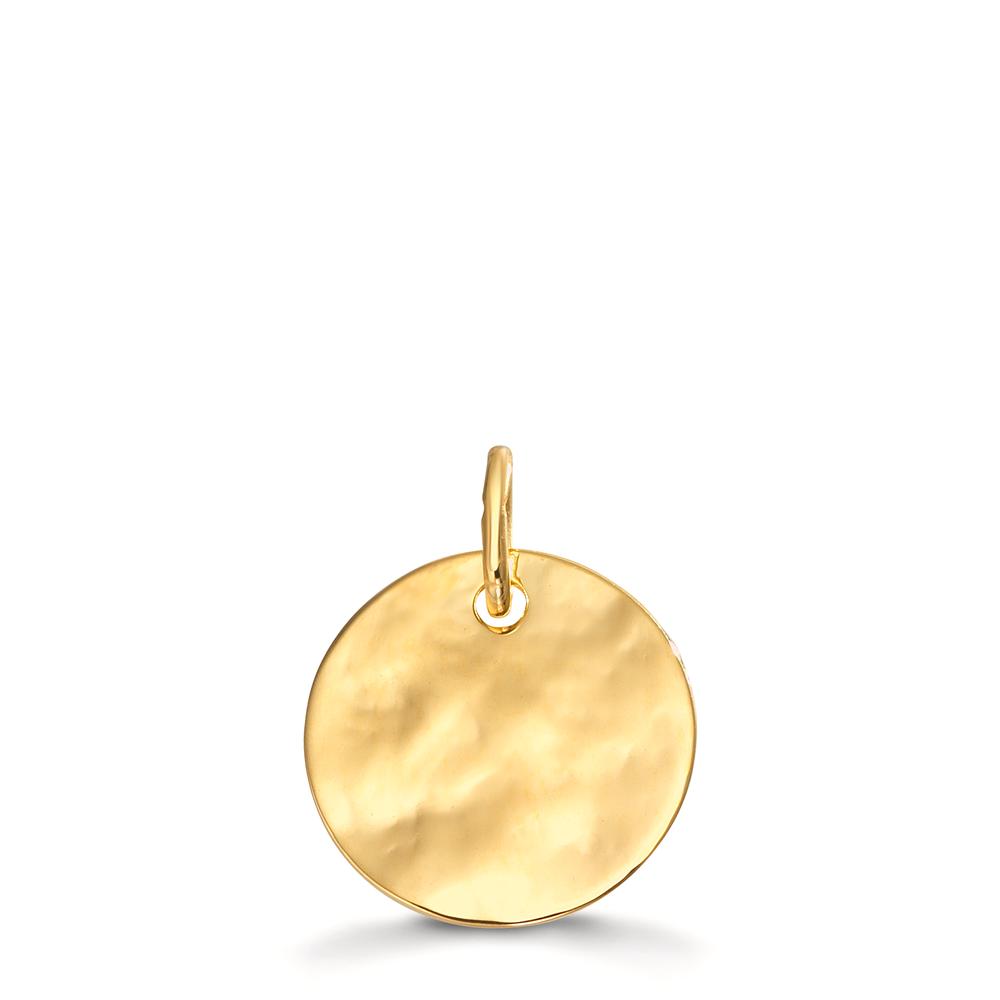 Graveringsvedhæng 375/9K guld Ø12 mm