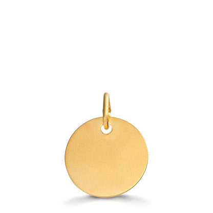 Graveringsvedhæng 375/9K guld Ø12 mm
