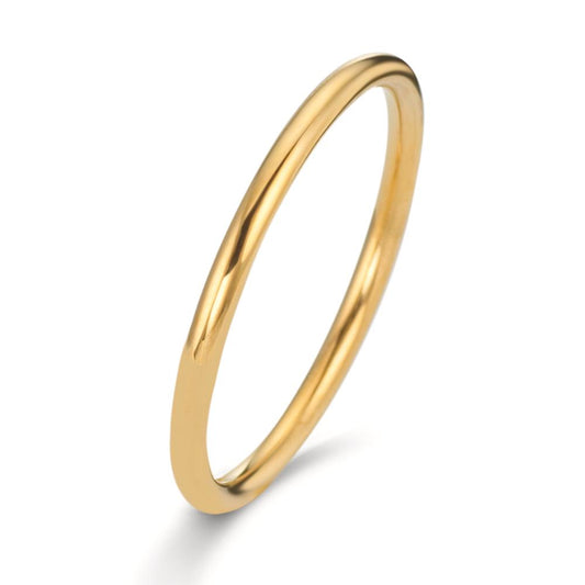 Indsæt ring Rustfrit stål gul IP belagt