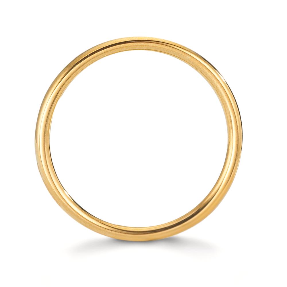 Indsæt ring Rustfrit stål gul IP belagt
