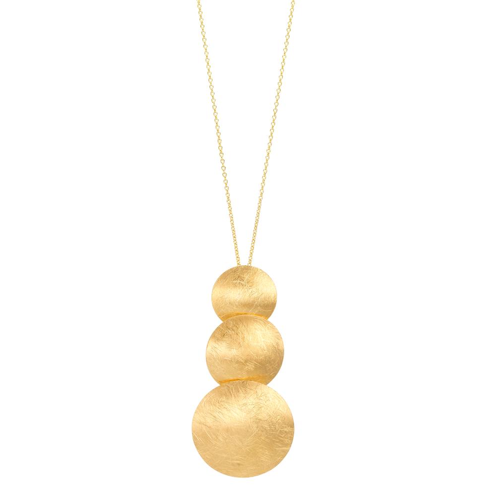 Collier Sølv gul forgyldt 40-44 cm