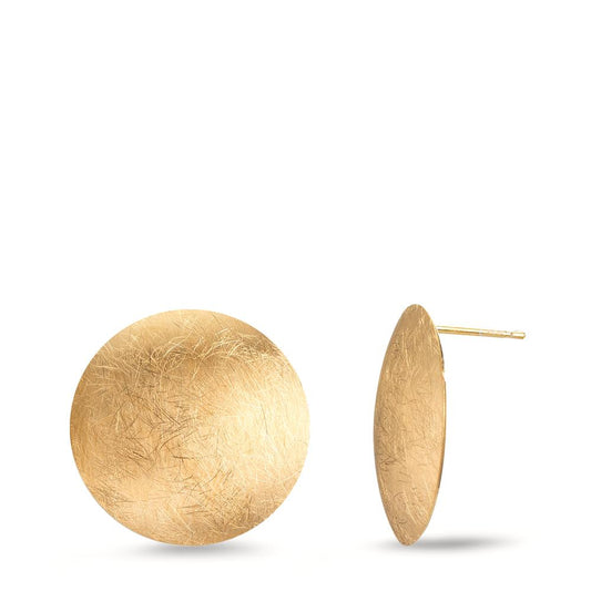 Ørestikker Sølv gul forgyldt Ø17 mm