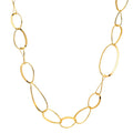 Collier Sølv gul forgyldt 80 cm