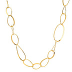 Collier Sølv gul forgyldt 80 cm