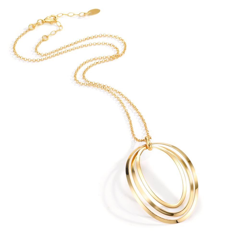 Collier Sølv gul forgyldt 40-44 cm