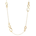Collier Sølv gul forgyldt 90 cm